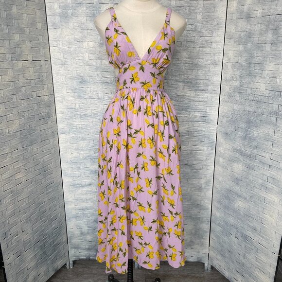 Yumi Kim Dresses & Skirts - Yumi Kim Lemon Lavender UMA dress Adjustable Shoulder strap Tie back size 0